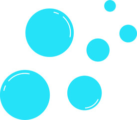 Blue Water Bubbles Illustration Vector