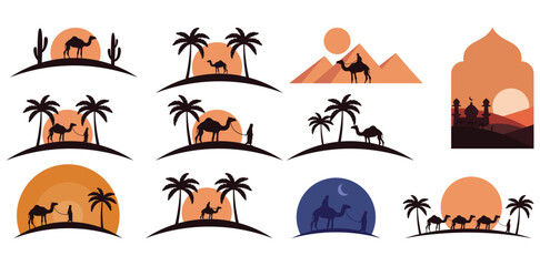 Camel Silhouette Vector