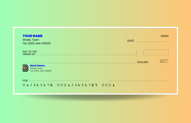 Gradient blank check template