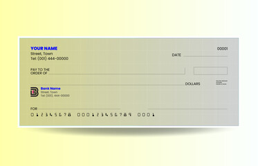 Gradient blank check template vector 