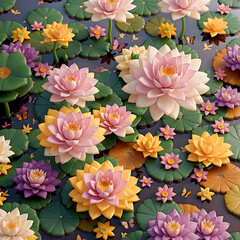 Obraz premium Beautiful lotus blossoms. Advertising signs. Product design. Product sales. Product code.