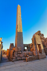 The Great Obelisk of Hatshepsut, at 29.6 m, tallest in Egypt built by the 18th dynasty Great Female...