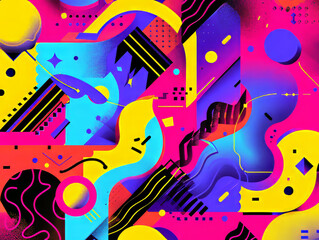Fun colorful abstract background