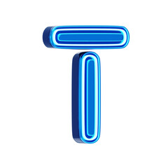 T Letter 3D Shape Neo Futurist Text
