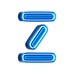 Obraz premium Z Letter 3D Shape Neo Futurist Text