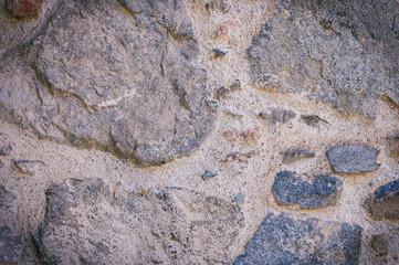 real stone wall background, old facade pattern ready for your design