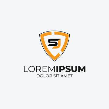 
SJ or JS letter modern logo design vector icon template