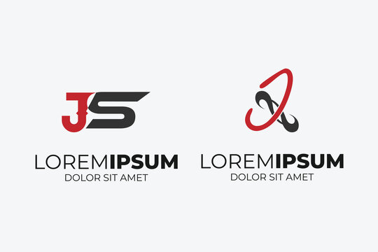 
SJ or JS letter modern logo design vector icon template