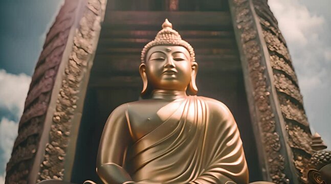 golden buddha statue