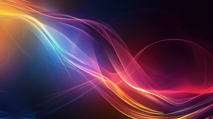 Digital abstract wave background, template for business banner, formal backdrop, abstract design element for tech, AI, data, audio, graphics, presentation, and more