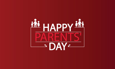 Captivating Text Illustration Design for Parents Day