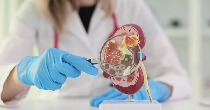 Find disease abnormality or pathology of the conceptual kidney