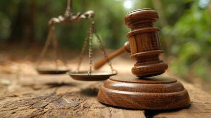 gavel and scales of justice