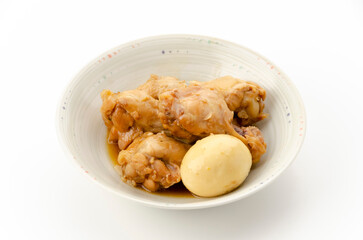 鶏手羽元とたまごの甘辛煮