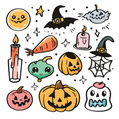 Obraz premium halloween seamless pattern