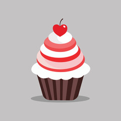 Cupcake icon on white background.