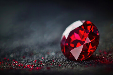 The deep red of a ruby sparking passion