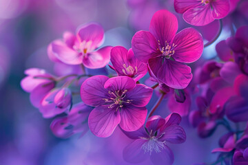 Magenta flowers symbolizing balance