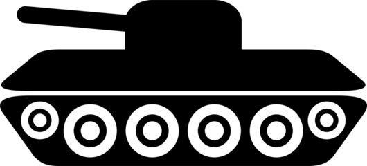 Tank war army icon military concept for graphic design, logo, web site, social media, mobile app, ui illustration