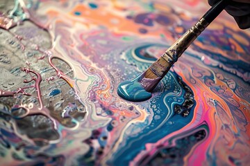 Paper marbling background 