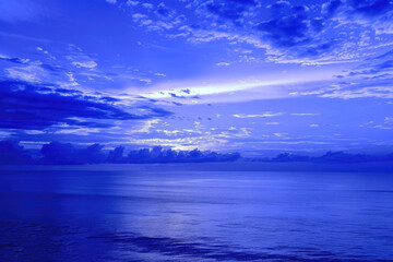 Cobalt blue evoking deep serenity