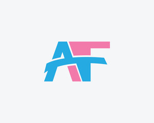 AF letter logo elements
