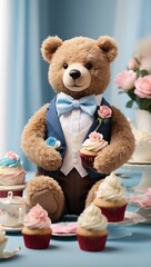 teddy bear with heart Whimsical Delights Teddy Bear Tea Party