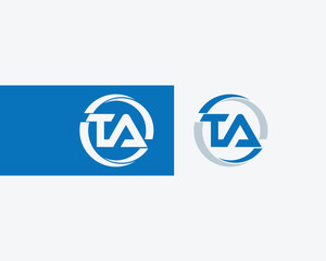 TA letter logo elements illustration template Free vector