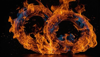 fire in the dark