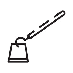 Farm Hoe Tool Line Icon