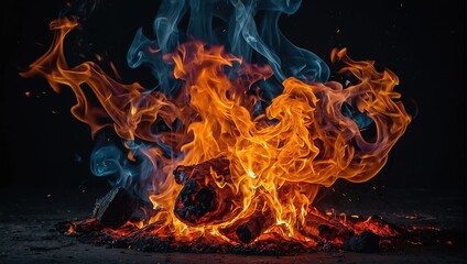 fire in the dark