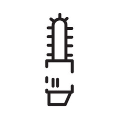Gardening Power Saw Line Icon