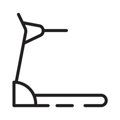 Fitness Gym Treadmill Line Icon