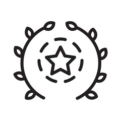 Star Prize Winner Line Icon