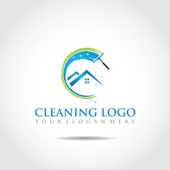 Abstract Cleaning logo template. Vector illustrator