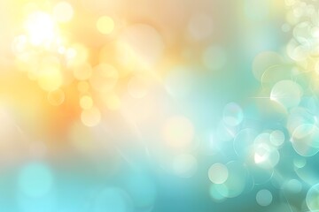 Abstract blurred background with pastel colors, bokeh and sunlight rays