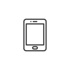 Tablet device line icon