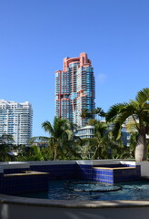Fototapeta na wymiar Skyline of Miami South Beach, Florida