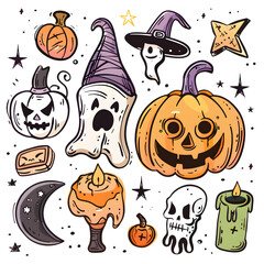 halloween seamless pattern