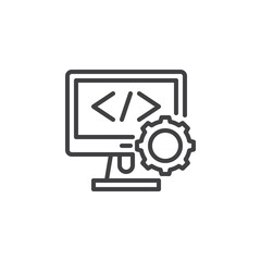 Software Development line icon