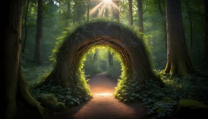 magical forest portal imagine a hidden portal in upscaled 5