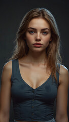 Fototapeta premium Woman looking straight