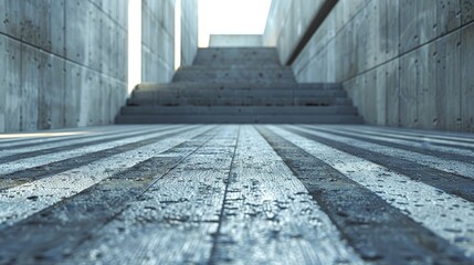 Minimalist Patterns and Textures Urban: A 3D image showcasing minimalist urban patterns and textures