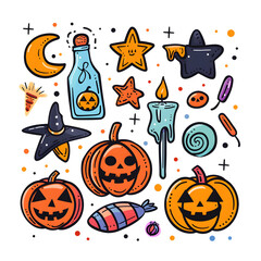 halloween seamless pattern