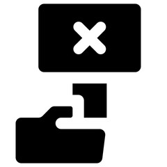 Fototapeta premium disagree icon