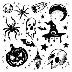 halloween seamless pattern