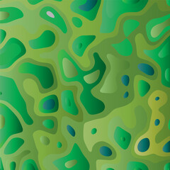 COLORFUL TEMPLATE ABSTRACT PAPER CUT PATTERN DESIGN GRADIENT GREEN COLOR FOR WALLPAPER BACKGROUND ELEMENT VECTOR 