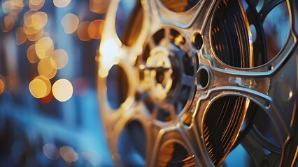 Evoke Nostalgic Cinematic Charm and Historic Movie Magic with Vintage Film Reel. Concept Vintage Film Reel, Nostalgic Charm, Cinematic, Historic Movie Magic, Retro Aesthetics
