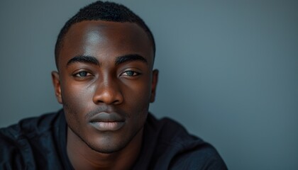 African American sad Deaf man 