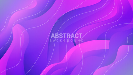 Pink and purple wavy gradient shape modern abstract background